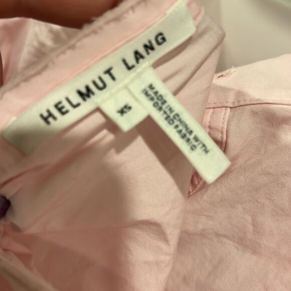 Helmut Lang cut out back cotton statement blouse xs - Picture 6 of 7